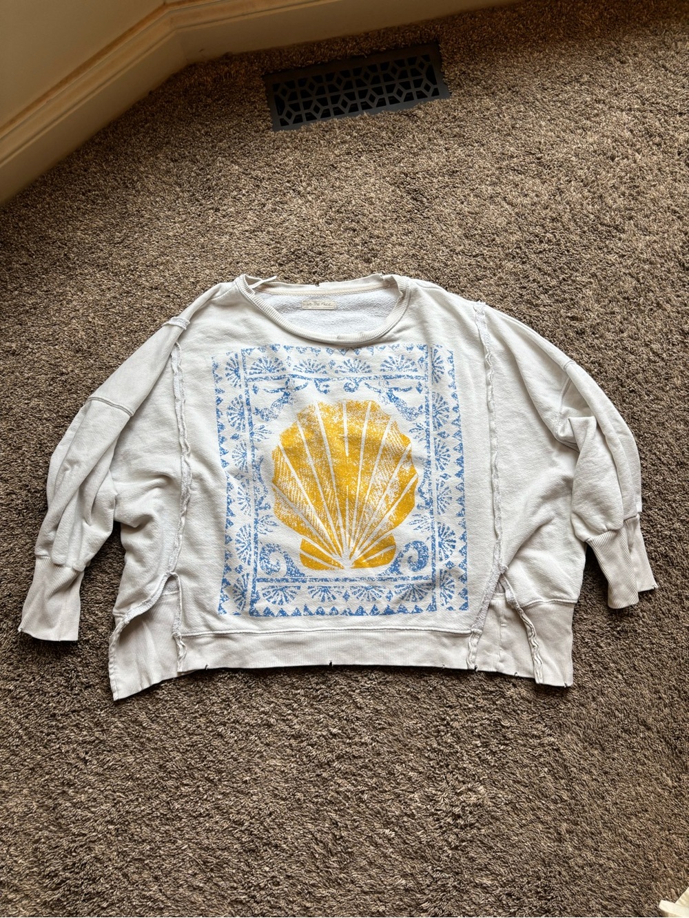 Free people seashell sweatshirt